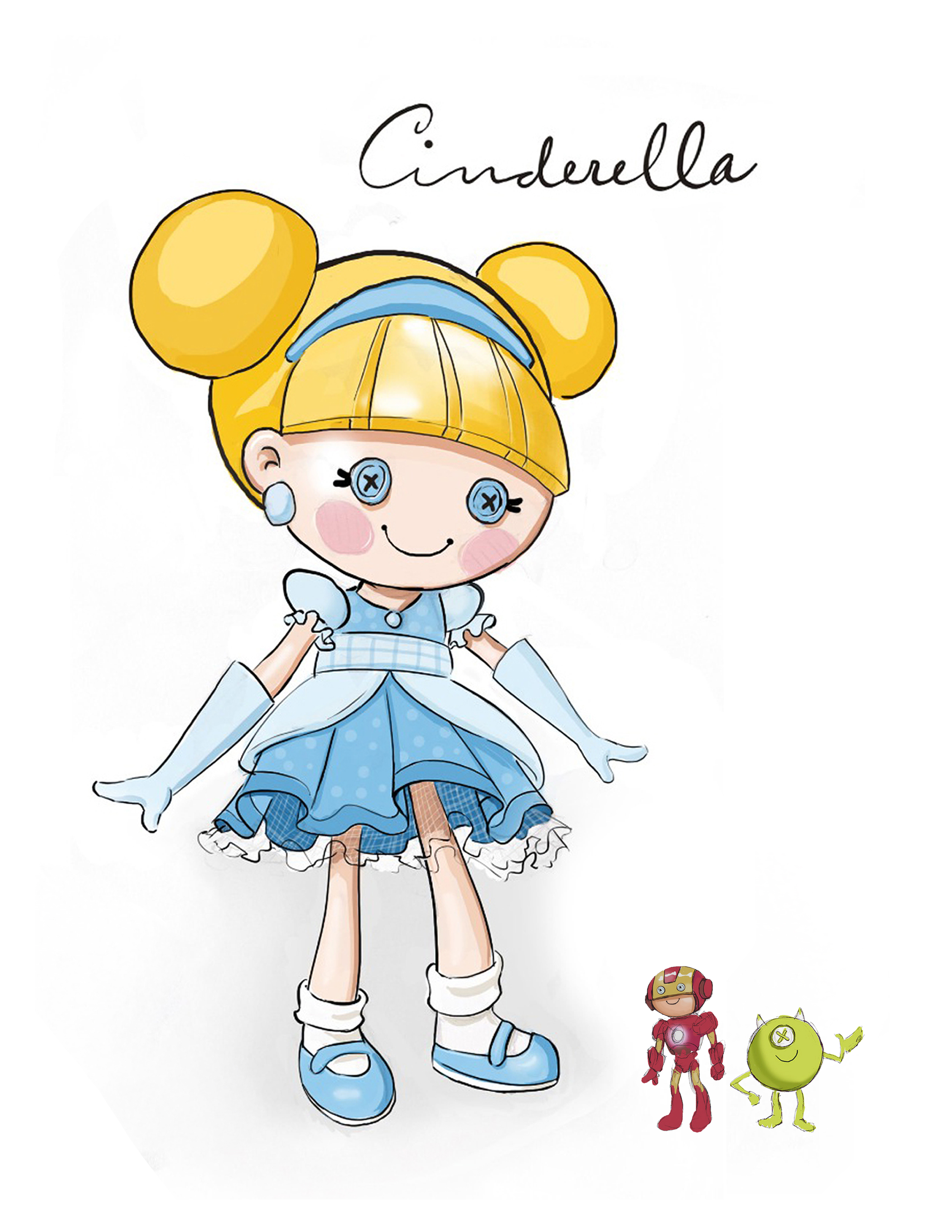 Cinderella stylized character exploration